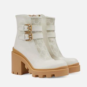 Gucci Kensington Double Buckle Booties